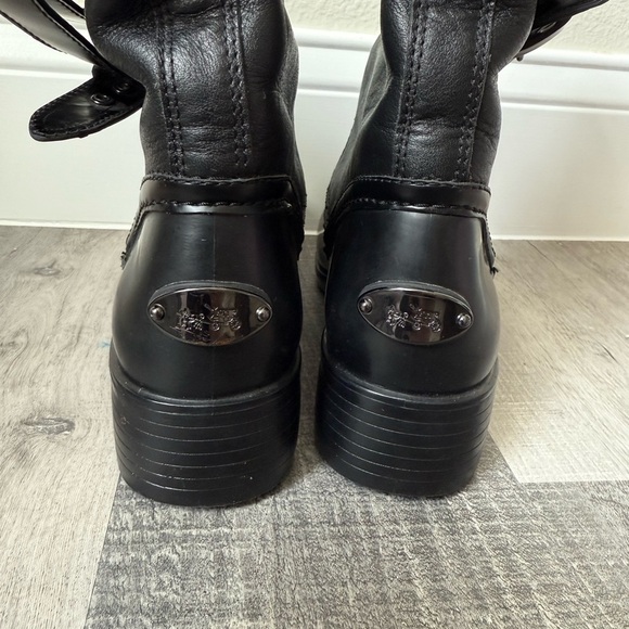 Coach Zena Round Toe Suede Mid Calf Boot Size US 7 - Picture 7 of 10